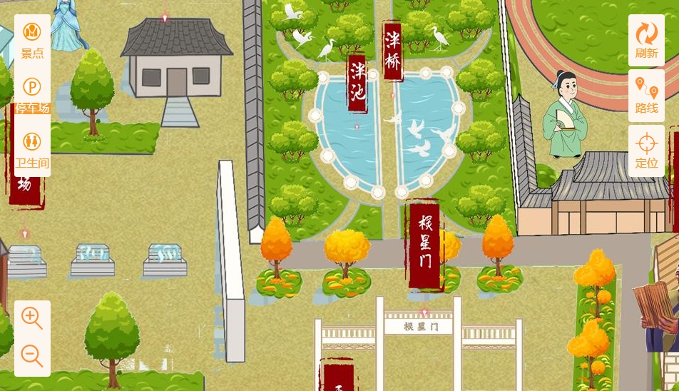 柯桥手绘地图景区语音讲解导览系统：智慧景区建设的基石